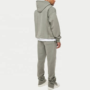 VOXO INDUSTRIES Survêtements d'hiver décontractés et tendance pour hommes, Nouveau style 2026, Coupe classique personnalisée, Logo frontal, Couleur unie, Réversible - Product Image 3