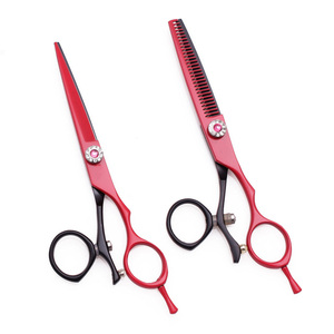 New Fashion 7.0 Inch Bearing Screw Black Beauty Barber <b>Scissors</b> Flat Tooth Hair Cutting <b>Scissors</b> with Stainless Steel Handle - Product Image 5