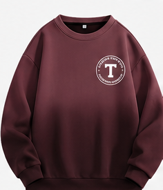 เสื้อสเวตเชิ้ตคอกลมโอเวอร์ไซส์ ผ้าฟลีซ รักษ์โลก สีเขียวเข้ม ทอแบบเรียบ แขนยาวทรงปกติ สไตล์ลำลอง สำหรับผู้ชาย ใส่ได้ในฤดูหนาว - Product Image 2