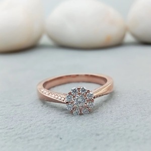 Anillo de Compromiso Clásico Estilo Art Deco D'VINS JEWELS con Moissanita VVS Cultivada en Laboratorio, Elegante Regalo de Boda, Conjunto de Joyería Fina para Fiestas - Product Image 1