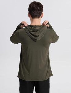 Chemises de sport à manches longues pour hommes, sweat-shirt à demi-zip, hauts de fitness pour le jogging, respirants, compressifs, pour la course à pied - Product Image 1