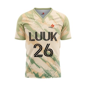 Fabricante de Camisetas de Fútbol OEM, Camiseta de Fútbol Personalizada con Cuello en V, Manga Corta, Sublimada, Transpirable, Uniforme de Alto Rendimiento - Product Image 1