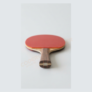 Raquette de tennis de table 2026 la plus vendue, manche en bois, caoutchouc rouge à picots extérieurs, lame 7 plis, poignée droite, pour entraînement - Product Image 3