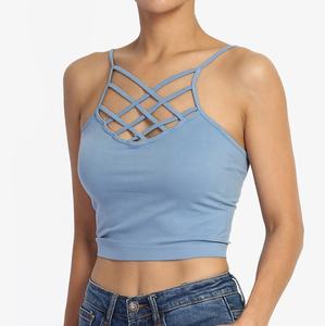 Soutien-gorge de sport push-up avec logo personnalisé en gros soutien-gorge de yoga en cours d'exécution élastique doux et respirant avec fermeture éclair soutien-gorge de gymnastique pour femmes à soutien élevé - Product Image 2