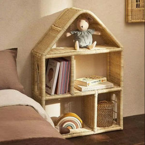 Estantes de almacenamiento para juguetes y libros para niños, de ratán, con los diseños más hermosos - perfectos para la decoración del hogar. - Product Image 1