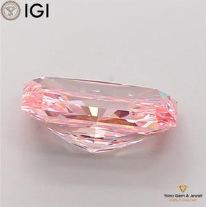 Diamante Cultivado en Laboratorio con Corte Radiante de 4.01 Quilates, Color Rosa Intenso, Claridad VVS2, Certificado IGI, para Creación Personalizada - Product Image 6