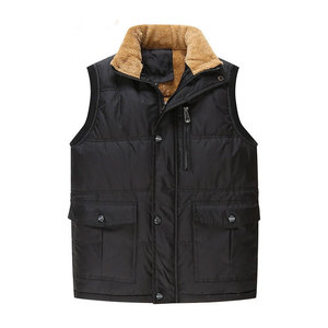 Winter Men <b>Wool</b> Thick Warm Waterproof Reversible <b>Vest</b> Fleece Thermal Soft Windproof Sleeveless Jacket - Product Image 4