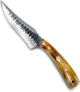 UMAR FAROOQ Handmade Carbon Steel Skinning Hunting <b>Knife</b> <b>Bone</b> <b>Handle</b> OEM | Survival EDC Blade Drop Point Industrial Grade - Product Image 5