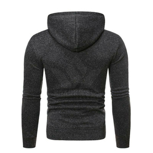 Sweat-shirt à capuche zippé pour homme, coupe ajustée, color block, décontracté, en polyester tricoté, coupe-vent, pour l'automne - Product Image 2