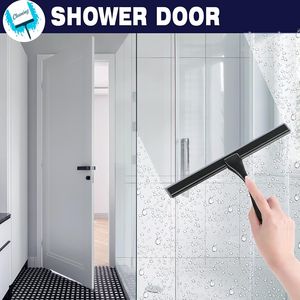10 Inch Matte Black All-Purpose Shower Squeegee Stainless Steel for Bathroom Doors <b>Mirrors</b> <b>Tiles</b> - Product Image 4