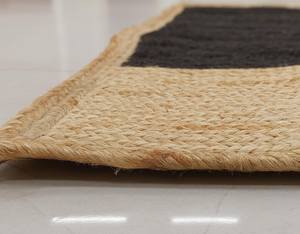 พรมปูพื้นลายเรขาคณิตสีดำขาว ทอมือจากเส้นใยปอกระเจาธรรมชาติ สไตล์โมเดิร์นโบโฮ สำหรับตกแต่งบ้าน - Product Image 4