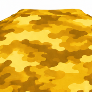 <b>Gold</b> Camo T <b>Shirt</b> Men Short Sleeve Crew Neck Camouflage Printed Sports Training Running Gym Workout Performance Athletic - Product Image 5