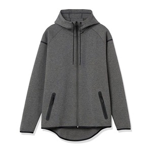 เสื้อฮู้ดซิปผู้ชายสีเทา ทรงปกติ ผ้าเฟรนช์เทอร์รี่ สไตล์ลำลอง สำหรับฤดูใบไม้ร่วง - Product Image 2