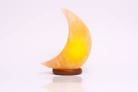 Decorative Lighting with Personalized Branding Factory Direct Best Selling Himalayan <b>Moon</b> Salt Lamp Handcrafted Natural <b>Crystal</b> - Product Image 2