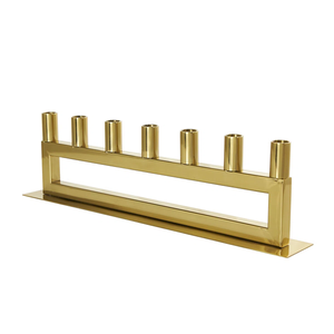 Modern Brass <b>Candle</b> Stand With Seven White <b>Candles</b> For Home Decoration At <b>Cheap</b> Price - Product Image 4