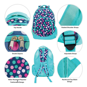 Sac à dos scolaire imperméable ARTIZ International en denim unisexe, design tendance, capacité 56-76L pour collégiens/lycéens - Vente en gros - Product Image 5