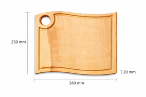 Multifunction Wooden Kitchen Cutting Board with Handle for Chopping Serving and Food Styling - Product Image 3