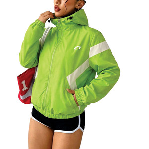 เสื้อแจ็คเก็ตกันลมแบบมีฮู้ดสำหรับผู้หญิง เสื้อกันฝนน้ำหนักเบาแบบสั่งทำพิเศษ เสื้อกันฝนระบายอากาศได้ดี เสื้อแจ็คเก็ตกันลม - Product Image 2