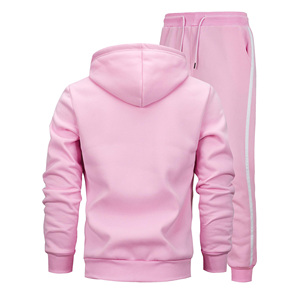 Chándal personalizado para hombre, 100% algodón, forro polar, transpirable, de secado rápido, ecológico, en venta, chándal vintage de invierno para hombre, con cremallera, color liso. - Product Image 2
