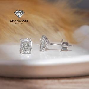 Boucles d'oreilles élégantes en diamants de laboratoire pour femmes, cadeau de mariage ou d'anniversaire, bijoux de mode, fournisseur en gros, export, nouveauté - Product Image 3