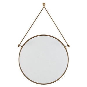 Miroir mural contemporain haut de gamme à cadre métallique cintrée – Miroir décoratif de luxe pour villas - Product Image 3