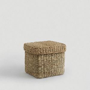 Cesta de mimbre con tapa, hecha a mano, para almacenamiento, venta al por mayor, ecológica, fabricada en Vietnam - Product Image 2