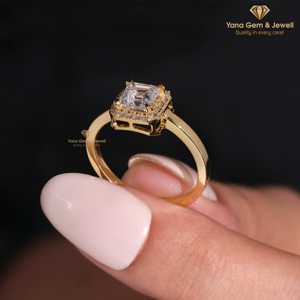 แหวนเพชรทรง Asscher แบบ Halo น้ำหนัก 1.00 กะรัต สี E ความสะอาดระดับ VVS2 สำหรับผู้หญิง ดีไซน์ทันสมัย ทองคำแท้ 14K ได้รับการรับรองจาก IGI เพชร CVD ที่เพาะเลี้ยงในห้องปฏิบัติการ - Product Image 4