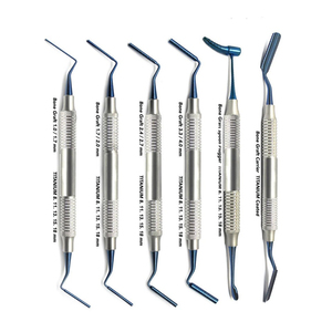 ชุดอุปกรณ์ฝังรากฟันเทียมแบบ Bone Bridge Dental Bone Graft Implant Packer Grafting Carrier Pluggers สแตนเลสสตีล แบบใช้มือ 6 ชิ้น สำหรับทำความสะอาดฟันอย่างมืออาชีพ - Product Image 1