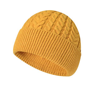 Wholesale Custom New Knitted <b>Hats</b> for <b>Men</b> Women Fashion Simple Solid Color <b>Winter</b> Beanie for Cycling - Product Image 1
