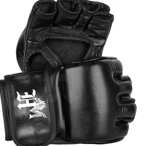 Guantes de MMA de Cuero de Alta Calidad con Agarre Ergonómico, Logotipo Personalizable, Cómodos Guantes de Entrenamiento para Boxeo/Lucha, Venta Directa de Fábrica - Product Image 3