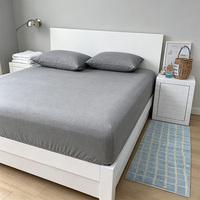 Parure de lit de luxe pour la maison, drap-housse en nylon et élasthanne 180g, doux et rafraîchissant