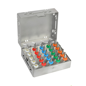 ชุดดอกสว่านรูปกรวยสำหรับปลูกฝังฟัน Sambrialmed International Dental Implant Conical Drills Kit 25 ชิ้น พร้อมจุกปิด  ชุดเครื่องมือผ่าตัดแบบใช้มือ SI-25-800 ได้รับการรับรองมาตรฐาน CE - Product Image 1
