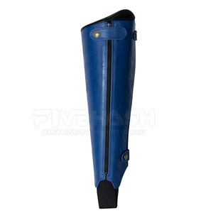 Protège-jambes en cuir de qualité pour chevaux, avec sangle réglable, pour l'entraînement équestre en extérieur - Product Image 6