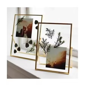 Stylish Interior Metal Glass <b>Picture</b> <b>Frame</b> Modern Photo Display Home Decor Accent - Product Image 2