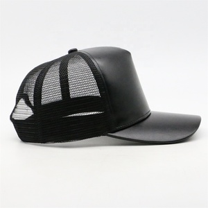 Gorra Trucker Negra Personalizada de Malla, 6 Paneles, Ajustable, Unisex, Casual, Color Sólido, Transpirable e Impermeable de Antique Fashion - Product Image 6