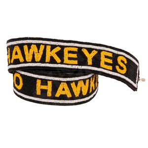 Wholesale Premium Design Stylish Game Day Sports Fan college Team <b>Straps</b> Fork Em Devil Brown and Yellow Beadwork Letters <b>Straps</b> - Product Image 5