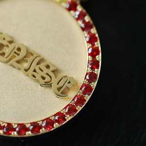 Nouveautés - Pendentifs photo circulaires en argent sterling 925 plaqué rhodium pour moissanite certifiée - Bijoux hip-hop - Product Image 4