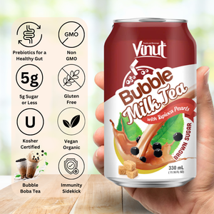 เครื่องดื่มน้ำตาลชาบับเบิ้ล330มล. ผลิตจากเวียดนามน้ำตาล0ฉลากส่วนตัวสั่งผลิตฟรี - Product Image 3