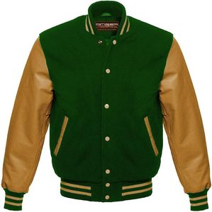 Blouson universitaire en laine 2026 avec manches en cuir, personnalisable avec logo, vente en gros, blousons vierges pour universités, blouson de baseball - Product Image 4