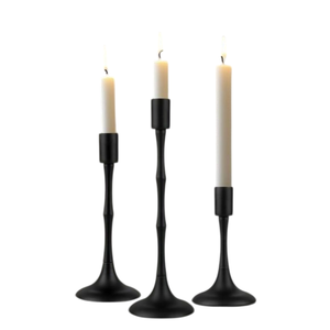 Elegant Antique <b>Brass</b> Taper Candle Holder Set Of 3 Modern Gold Metal <b>Candlestick</b> Holders For Wedding & Home Decor Dining Table - Product Image 1