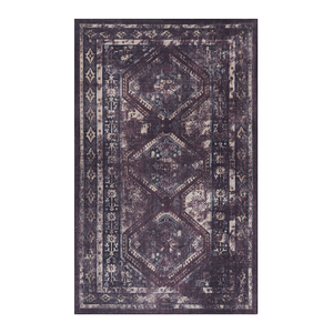 Set di Tappeti Lavabili MAVAL Neri 5x8 (Nero+Vino 5 X 8) - Product Image 2