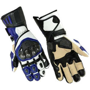 Guantes de Motocicleta de Cuero Personalizados, con Pantalla Táctil, Transpirables, de Dedo Completo, para Motocross, Deportes al Aire Libre, Ligeros, con Protección UV - Product Image 4
