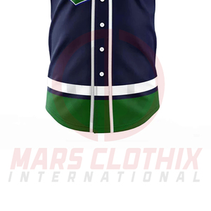 Nuevo Diseño, Jersey de Béisbol de Manga Corta Totalmente Personalizado, 100% Poliéster, Cierre de Botones en la Parte Delantera, Estampado - Product Image 6
