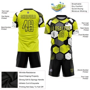 soccer uniform <b>men</b> custom football jersey and shorts quick dry breathable team sportswear comfort - Product Image 5
