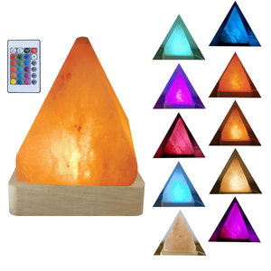 Himalayan <b>Mini</b> Salt Lamp Carved Modern Style High Quality Top A+ Grade <b>Table</b> Decor Soft Glow Relaxing Light Home - Product Image 1