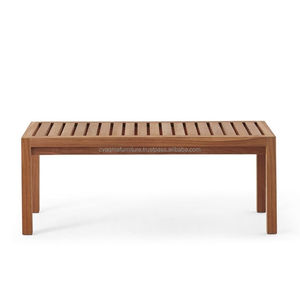Banc de Jardin En Teck avec Lattes D exterieur SABLE FIN-fabricant de mobilier D exterieur Teck - Product Image 1
