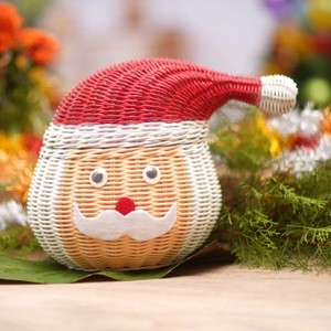 Handwoven Best Quality Rattan Santa Claus Basket <b>Christmas</b> Gift Storage <b>Boxes</b> Vintage Style Best Choice for <b>Christmas</b> Gift Decor - Product Image 2