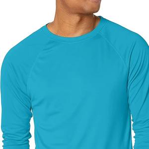 T-shirt en coton uni à manches longues de haute qualité, col rond, t-shirt uni pour homme, t-shirt décontracté pour homme, chemises pour homme - Product Image 5