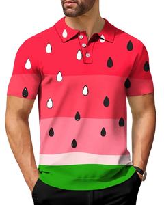<b>Funny</b> Mens Polo Fashion 3D Cool Printing T <b>Shirts</b> Hip Hop Trend Street Tops Lapel Short Sleeve Blouse Clothes Polos - Product Image 2