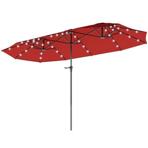 Sombrilla de Jardín para Terraza Color Vino Tinto Sin Base, Sombrillas y Bases para Patio - Product Image 5